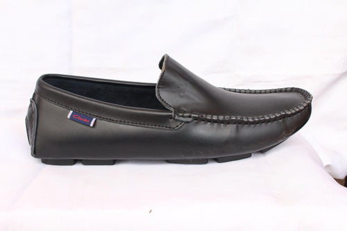 CLARKS MEN'S MOCCASIN DESIGNERS SHOES - BLACK