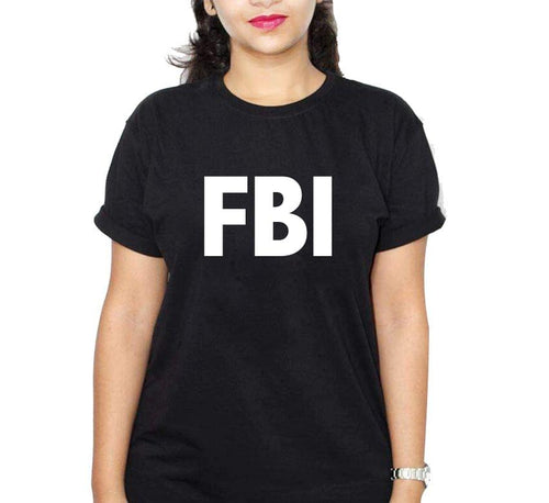 Fbi Black Ladies T-Shirt