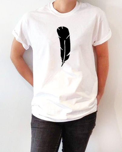 White Feather Ladies T-Shirt