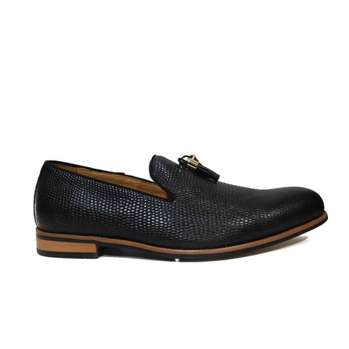 Shiny Black Barton Mens Shoes