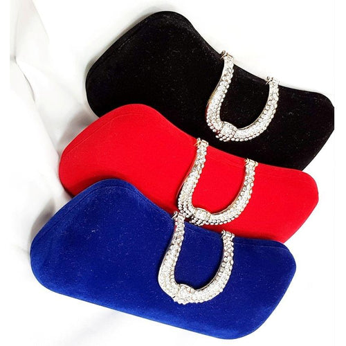 Red,Black And Blue Bridal Clutch