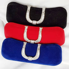 Load image into Gallery viewer, Red,Black And Blue Bridal Clutch