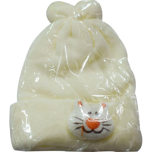 Cream Baby's Hood (1month-1yr)