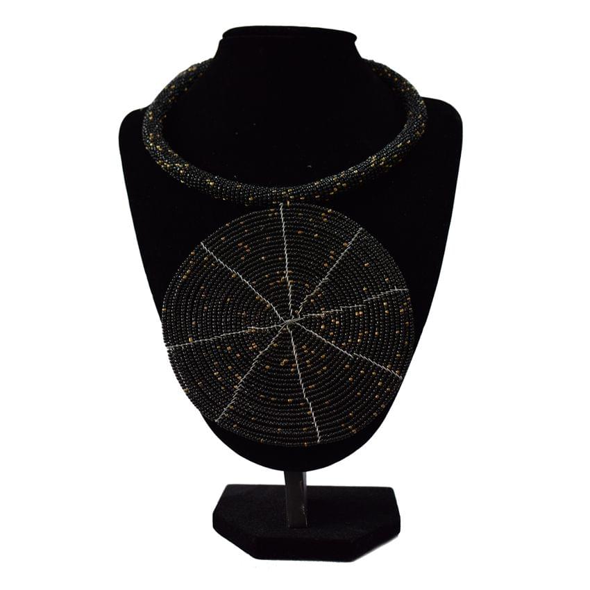 Multicoloured Black Detailed Necklace