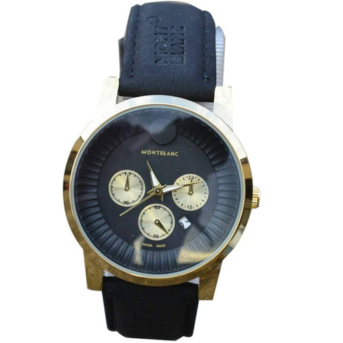 Montblanc Black And Gold Men's Watch