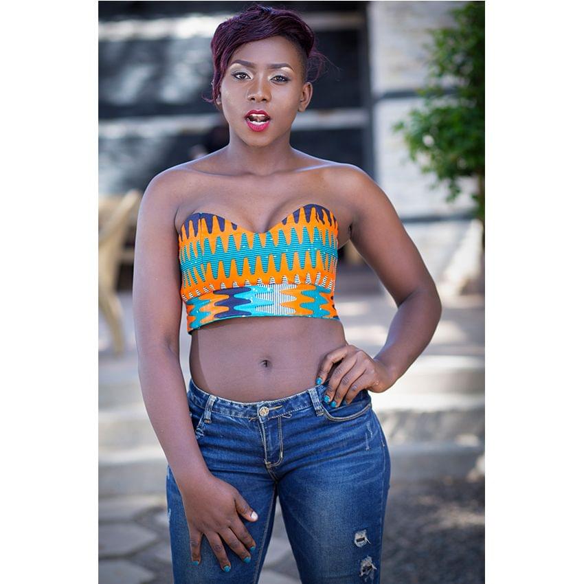 Half Kitenge Multicoloured Top