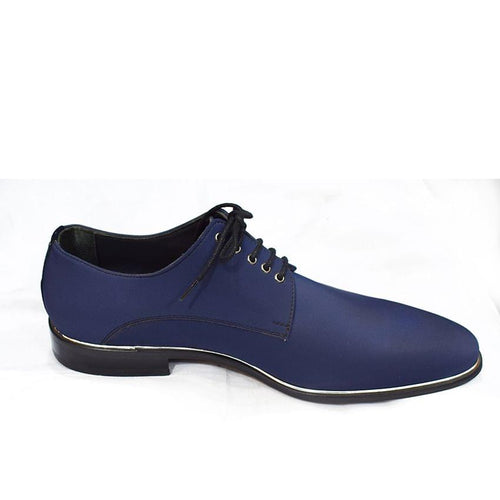 Libero Men's Blue Gentle Shoes And Matched Belt