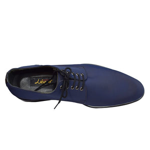 Libero Men's Blue Gentle Shoes And Matched Belt