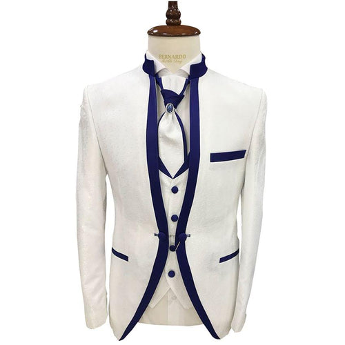 Blue And White Bridal Suit And Trouser