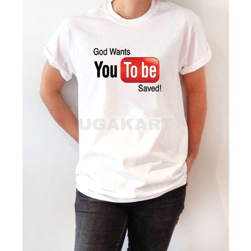 God Wants You To Be Saved White Ladies Round Neck T-Shirt