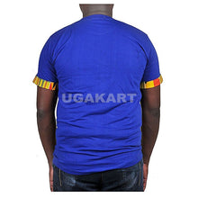 Load image into Gallery viewer, Blue African Kitenge Men&#39;s T-Shirt
