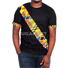 Load image into Gallery viewer, African Kitenge Black Men&#39;s T-Shirt