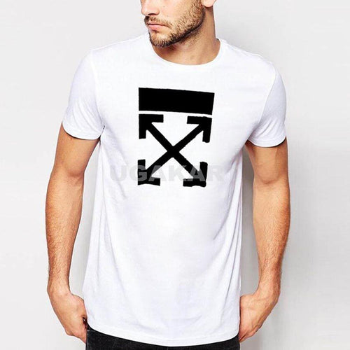 White Men's Round Neck T-Shirt